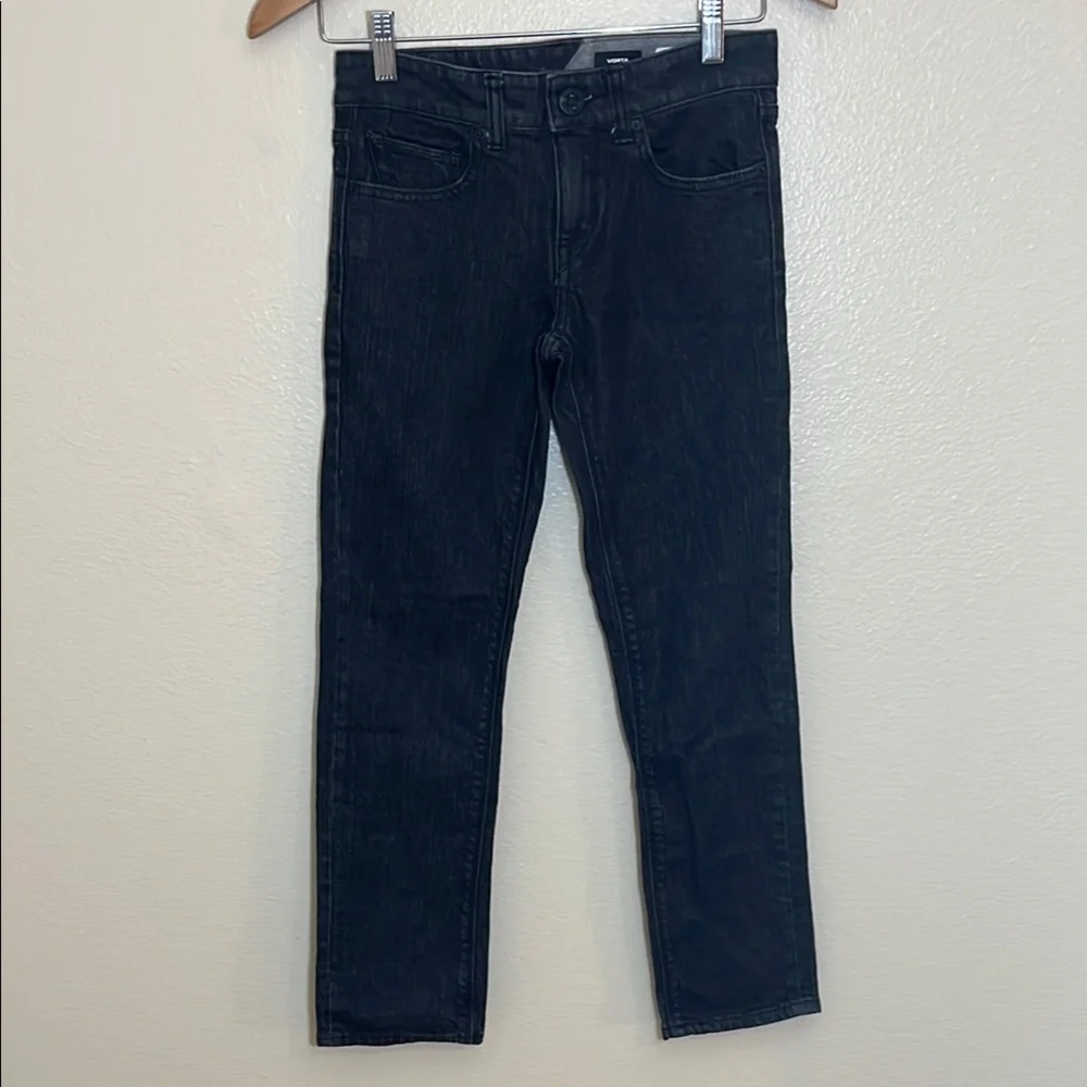 Volcom Vorta Slim Straight Black Jeans